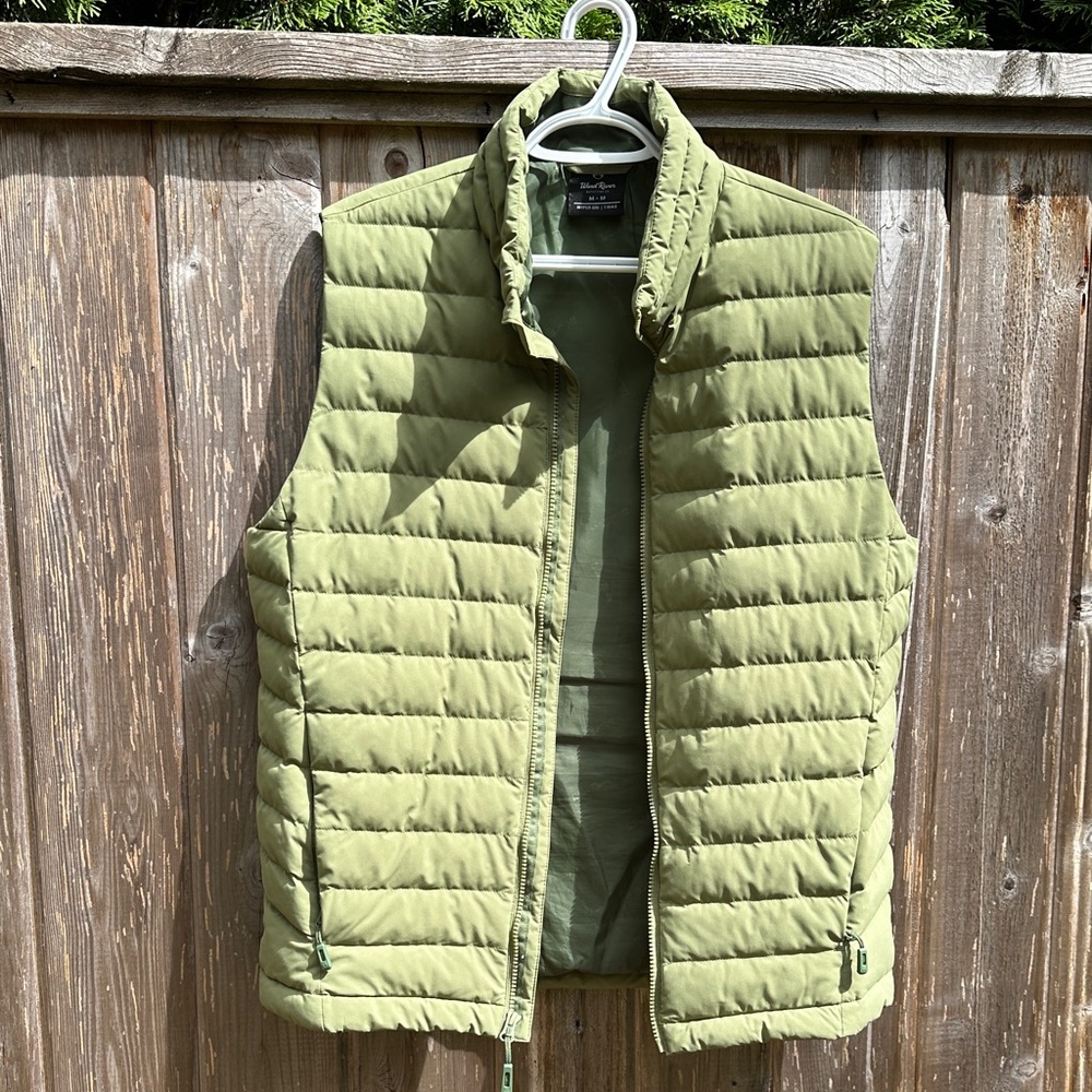Men's Olive Quilted Vest